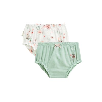Lot de 2 bloomers bébé en gaze de coton Arya PETIT BEGUIN