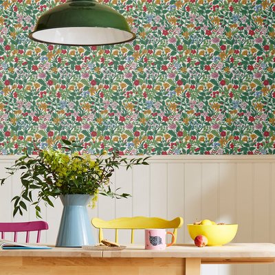 Papier peint Liberty fleuri d'un jour de printemps JOULES