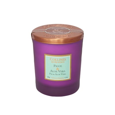 Bougie Parfumée Colorée  FIGUE & ALOE VERA COLLINES DE PROVENCE
