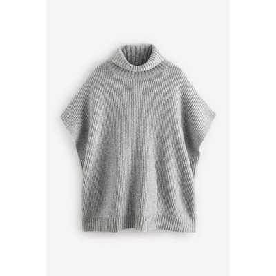 Poncho en maille à col roulé NEXT