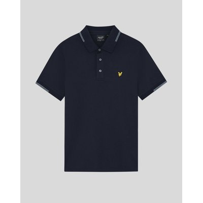 Polo en coton fin à liserés contrastés LYLE & SCOTT