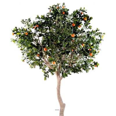 Oranger factice H280cm tronc naturel en po ARTIFICIELLES
