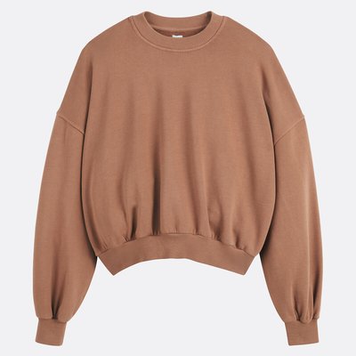 Sudadera corta y amplia, cuello redondo LA REDOUTE COLLECTIONS