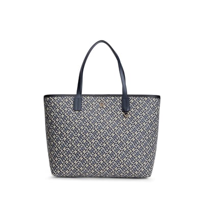 Sac tote en jacquard à monogramme TH TOMMY HILFIGER