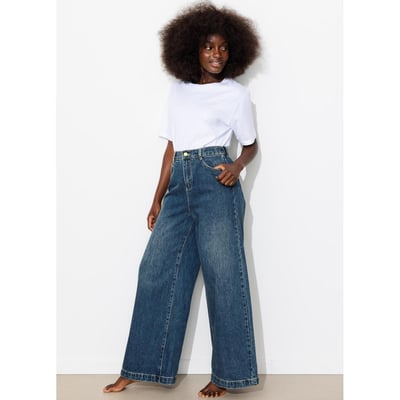 CESAR jean large taille haute PROMOD