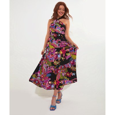 Robe col montant fluide La Redoute