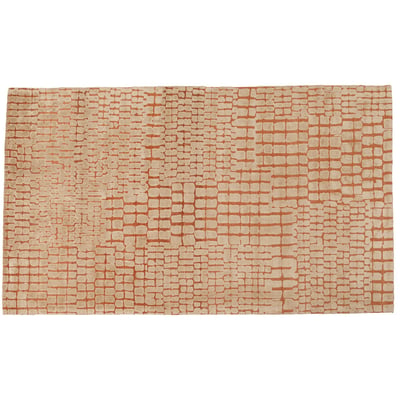 Tapis en viscose beige et orange, BRICK KARE DESIGN