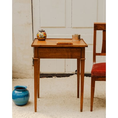 Table d'appoint en bois Francine N°1659 - Bon état DEBONGOUT