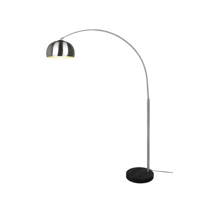 Lampadaire Argentina design en arc métal et marbre TRIO