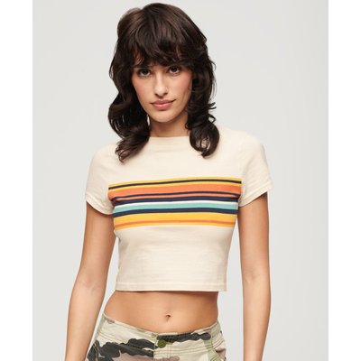 T-shirt court rayé Vintage SUPERDRY
