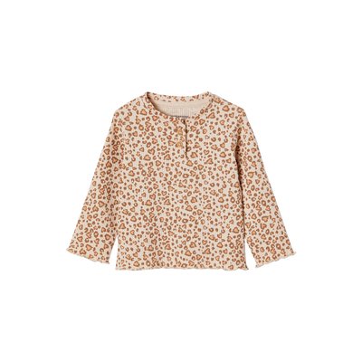 T-shirt en maille côtelée manches longues VERTBAUDET