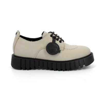 Derbies cuir Kick Famous, plateforme KICKERS