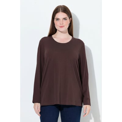 T-shirt décontracté à col rond et manches ULLA POPKEN