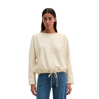 Sweat à cordon de serrage en mélange de coton bio peigné MARC O'POLO