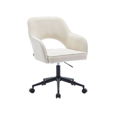 Chaise de bureau à roulettes velours côtelé JIM SWEEEK
