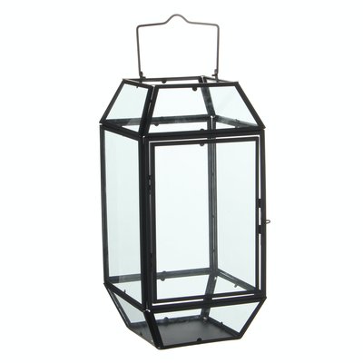 Lanterne en métal noir H 36 cm PIER IMPORT