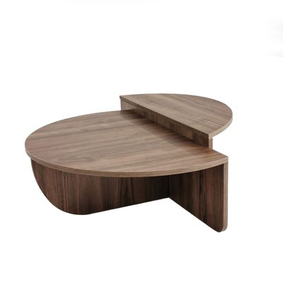 Table basse 2 demi-cercles en panneaux de particules TOILINUX
