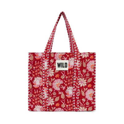 Sac cabas coton matelassé imprimé BAUTISTA WILD
