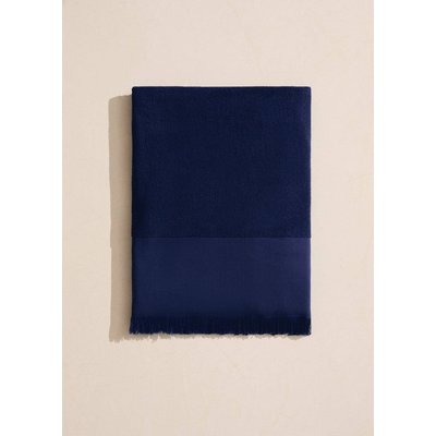 Serviette de plage en coton bouclette overdyed à franges MANGO HOME