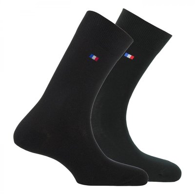 Lot de 2 paires de chaussettes en coton MADE IN FRANCE KINDY
