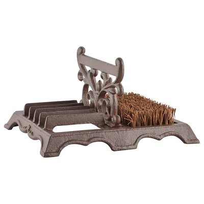 Grattoir À Chaussures En Fonte Avec Brosse En Fibre De Coco - Esschert Design ESSCHERT DESIGN