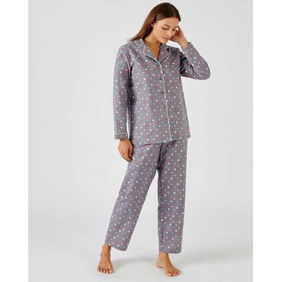 Pijama de mangas compridas, em flanela de algodão DAMART