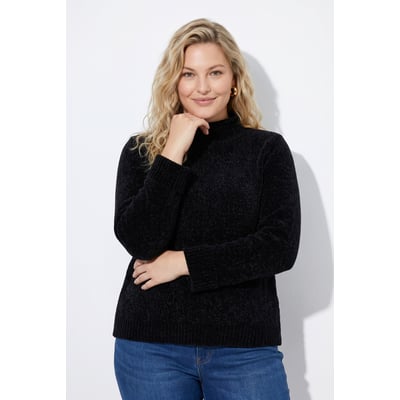 Pull en maille chenille, col roulé ULLA POPKEN