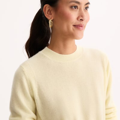 Pull col rond en cachemire, fine maille ANNE WEYBURN