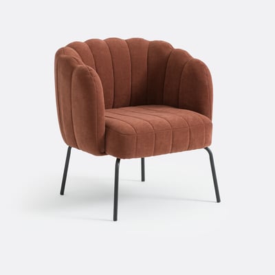 Fauteuil bas velours, Douna LA REDOUTE INTERIEURS