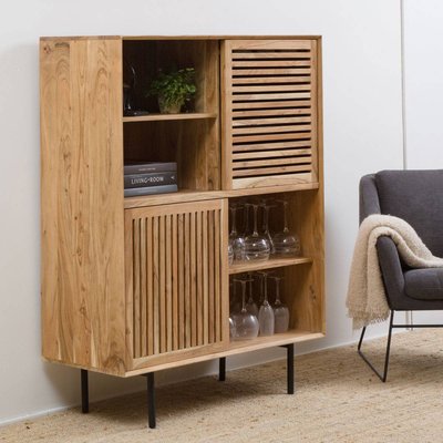Buffet bar en bois d'acacia  SALTA MADE IN MEUBLES 