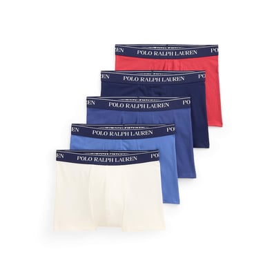 Set van 5 klassieke boxershorts in stretchkatoen POLO RALPH LAUREN