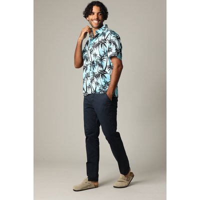 Chemise oversize en viscose avec imprimé tropical coloré HANDY DEELUXE