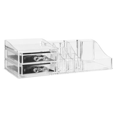 Organiseur 2 tiroirs Transparent SELENA 5FIVE SIMPLY SMART