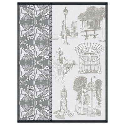 Torchon en Coton, CARNET DE PARIS LE JACQUARD FRANCAIS