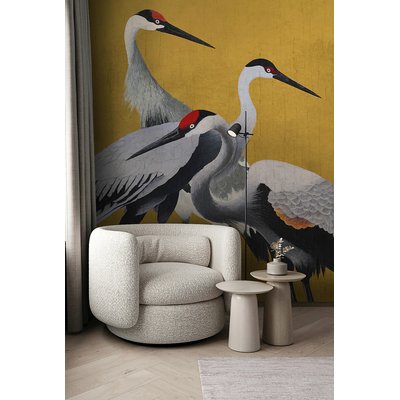 Papel de parede Yellow Cranes, INTERELIFE INTERELIFE