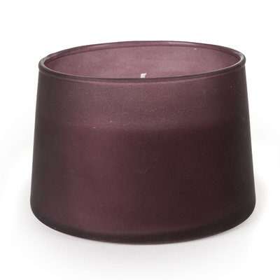 Frosted Plum Glass Tapered Candle SO'HOME