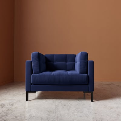 Landau Easy Velvet Armchair SWOON