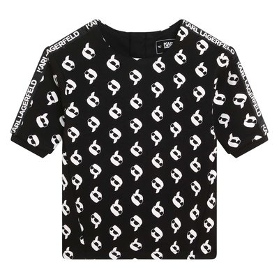 Robe sweat-shirt imprimée KARL LAGERFELD KIDS