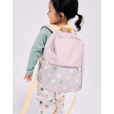 Sac à dos avec imprimé cœurs et pois ZIPPY