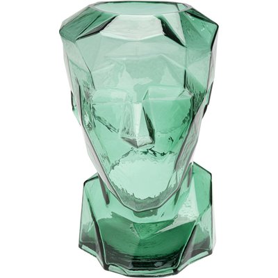 Vase Prisma visage vert 30cm KARE DESIGN