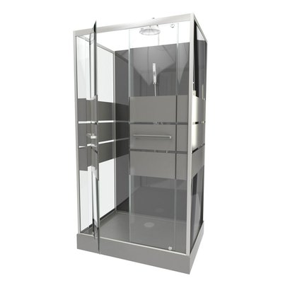 Cabine de douche avec portes sérigraphiées HOME MAISON