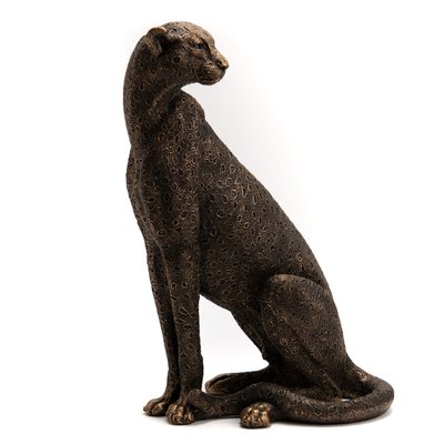 Panthère en bronze tachetée hauteur 41 cm AMADEUS