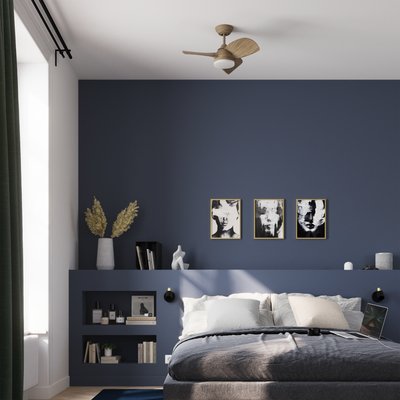 Ventilateur de plafond avec lumière en ABS, BEACH S INSPIRE