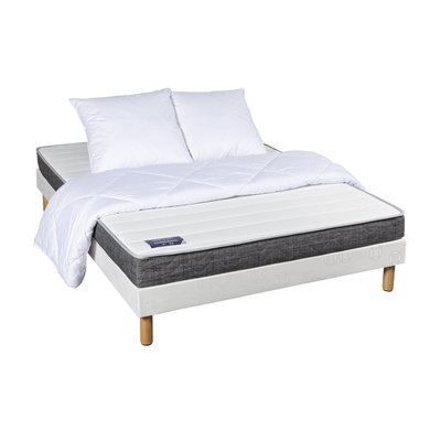 Matelas latex, sommier, pieds, couette, oreillers ABONDANCE TERRE DE NUIT