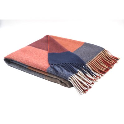 Plaid laine et cachemire carreaux CLARENCE BIEDERLACK