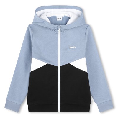 Cardigan zippé à capuche BOSS KIDSWEAR