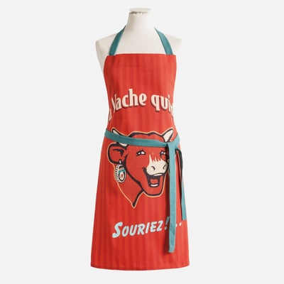 Tablier LA VACHE QUI RIT RÉTRO ROUGE COUCKE