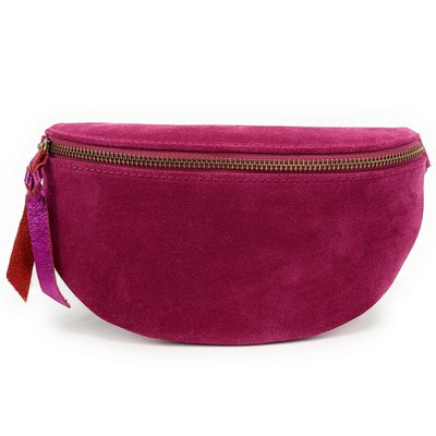 Sac banane en cuir nubuck italien LOU SUE OH MY BAG