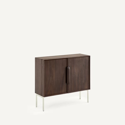 Bureau armoire bas, en plaqué noyer, OMID AM.PM