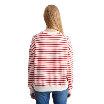 Sweat-shirt à rayures oversize en pur coton organique MARC O’POLO DENIM